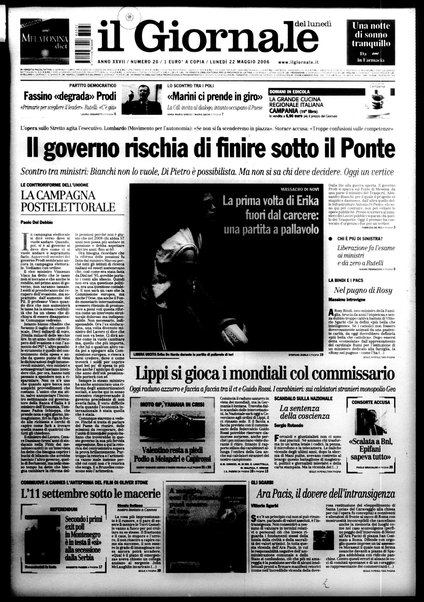 Il giornale del lunedi